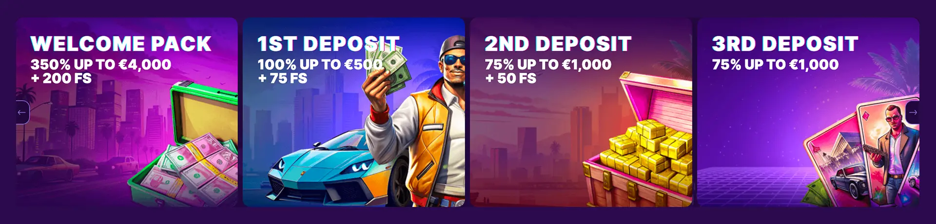 Jusqu'à 4000 € + 200 Free Spins